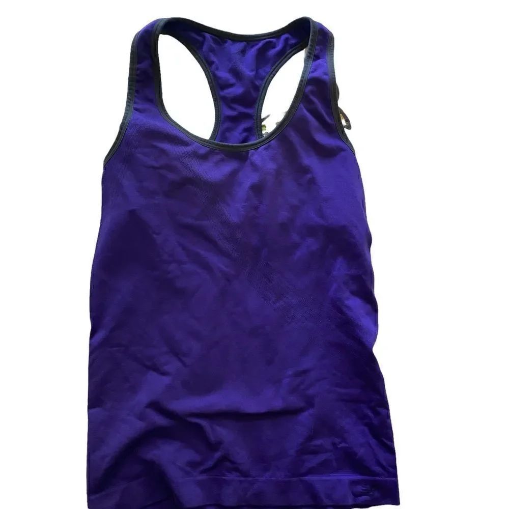 NewβBalanceβMediumβPurpleΒ BluishβBlackβrazorβbackβcompressionβathleticβtank